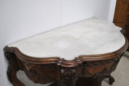 Consola tallada madera caoba - Imagen 5