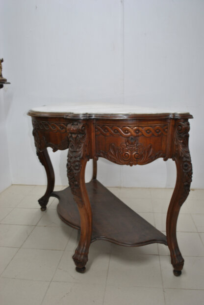 Consola tallada madera caoba - Imagen 6
