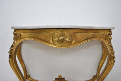Consola tallada pan de oro - Imagen 3
