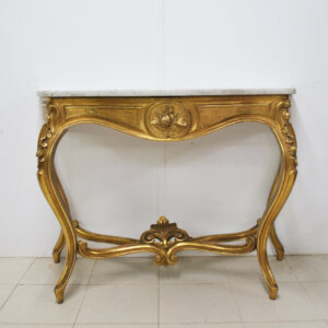 Consola tallada pan de oro