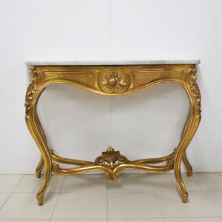 Consola tallada pan de oro
