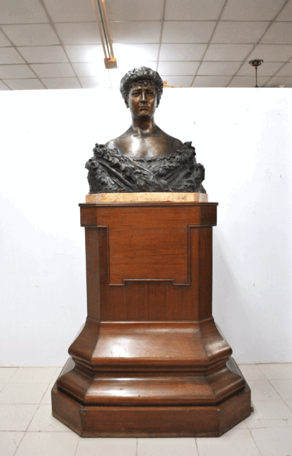 Busto bronce M. Balarín con peana - Imagen 2
