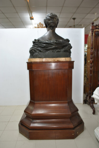 Gran peana madera maciza 123 cm - Imagen 6