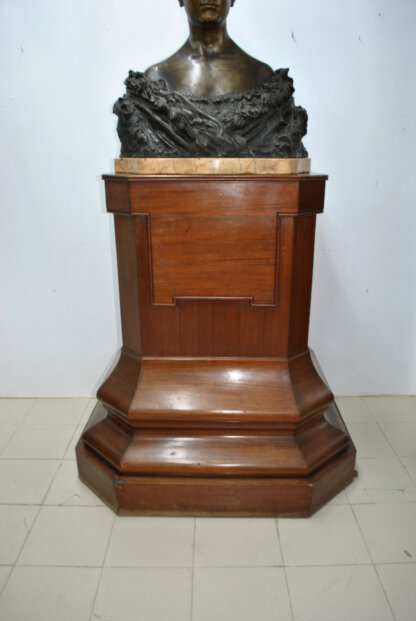 Gran peana madera maciza 123 cm - Imagen 2
