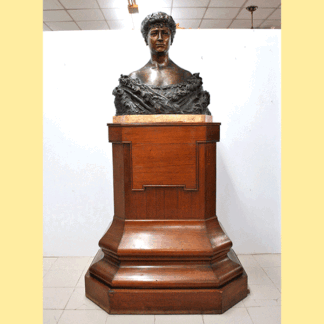 Busto bronce M. Balarín con peana