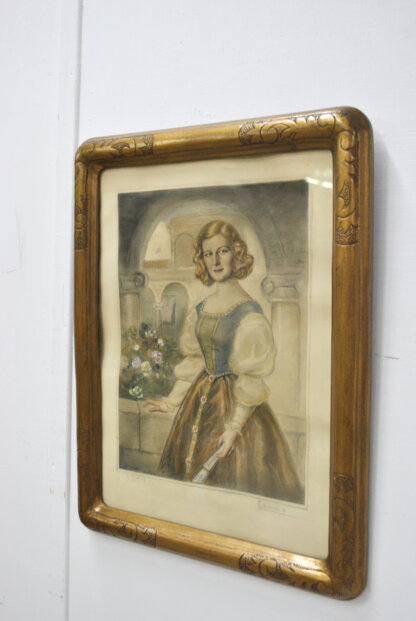 Grabado dama época - Imagen 3
