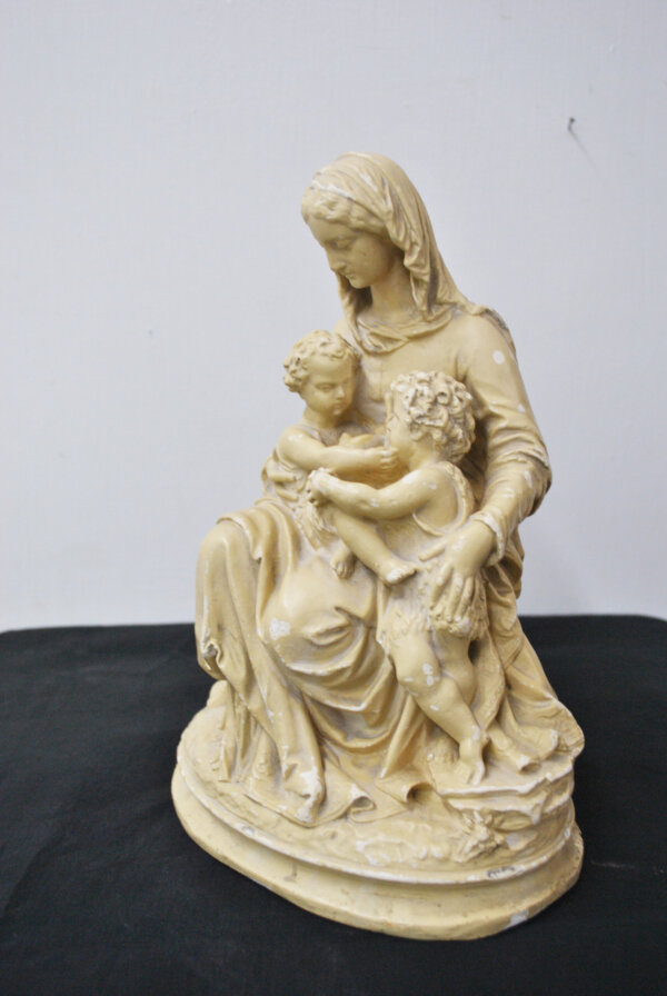 Escultura Virgen con niños - Imagen 3
