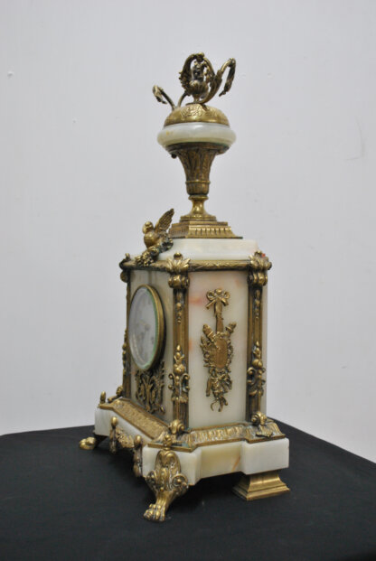 Reloj mesa bronce y mármol ónix - Imagen 10
