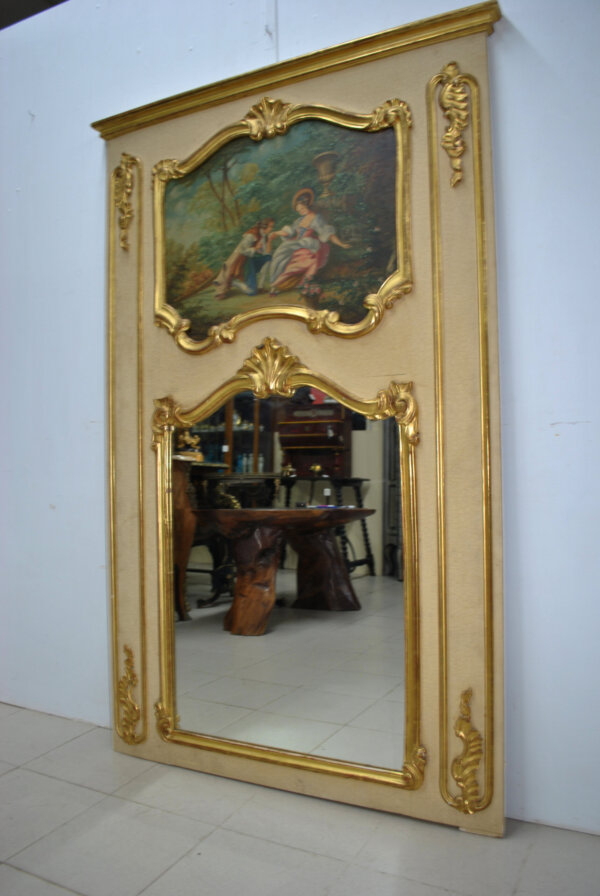 Espejo trumeau beige con escenas - Imagen 10