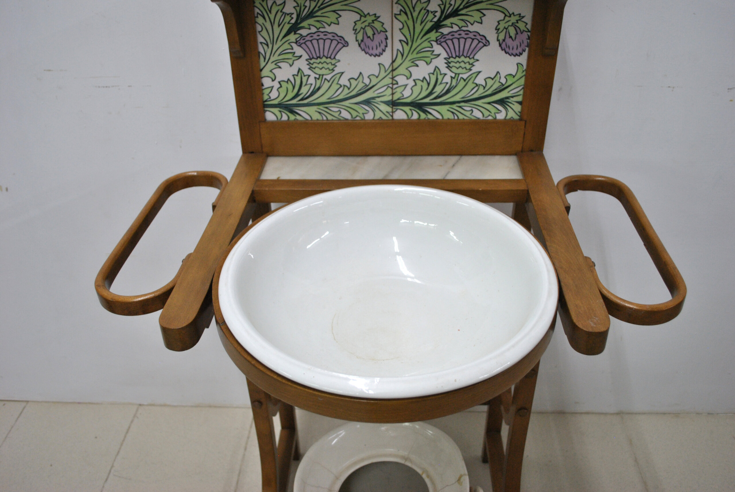 Lavabo palanganero Art Nouveau - Imagen 5