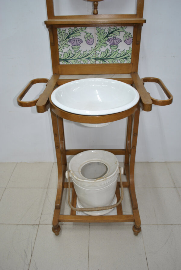 Lavabo palanganero Art Nouveau - Imagen 6
