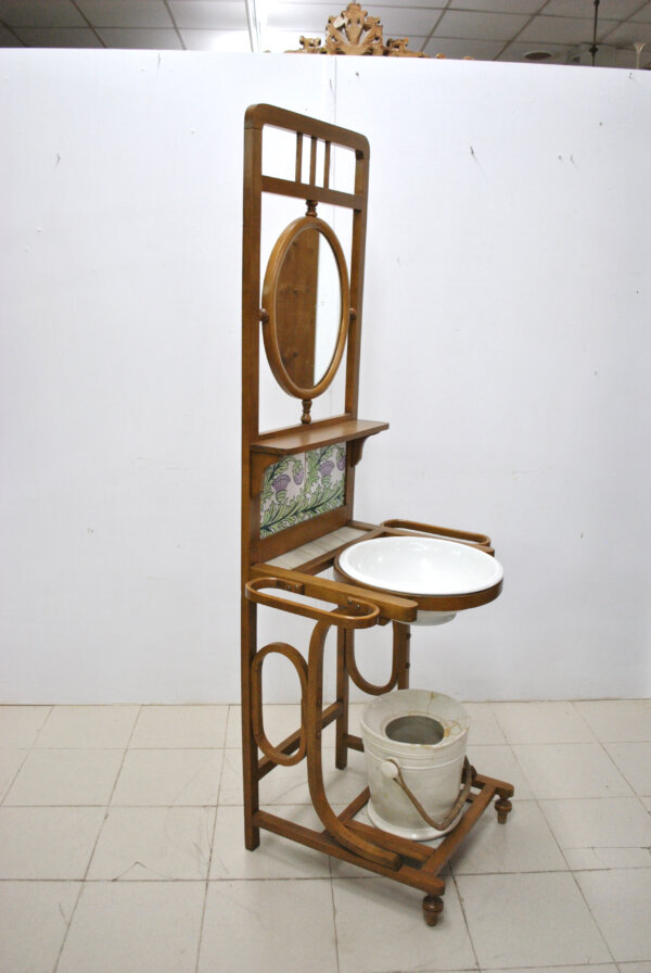 Lavabo palanganero Art Nouveau - Imagen 7