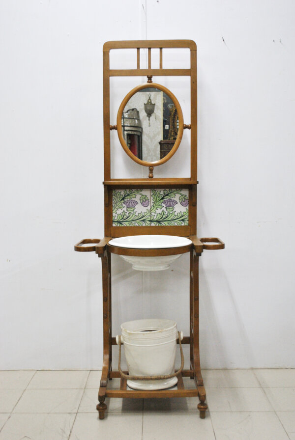 Lavabo palanganero Art Nouveau - Imagen 2