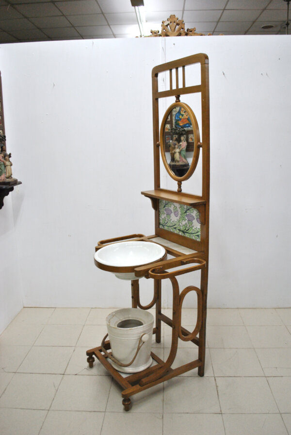 Lavabo palanganero Art Nouveau - Imagen 8