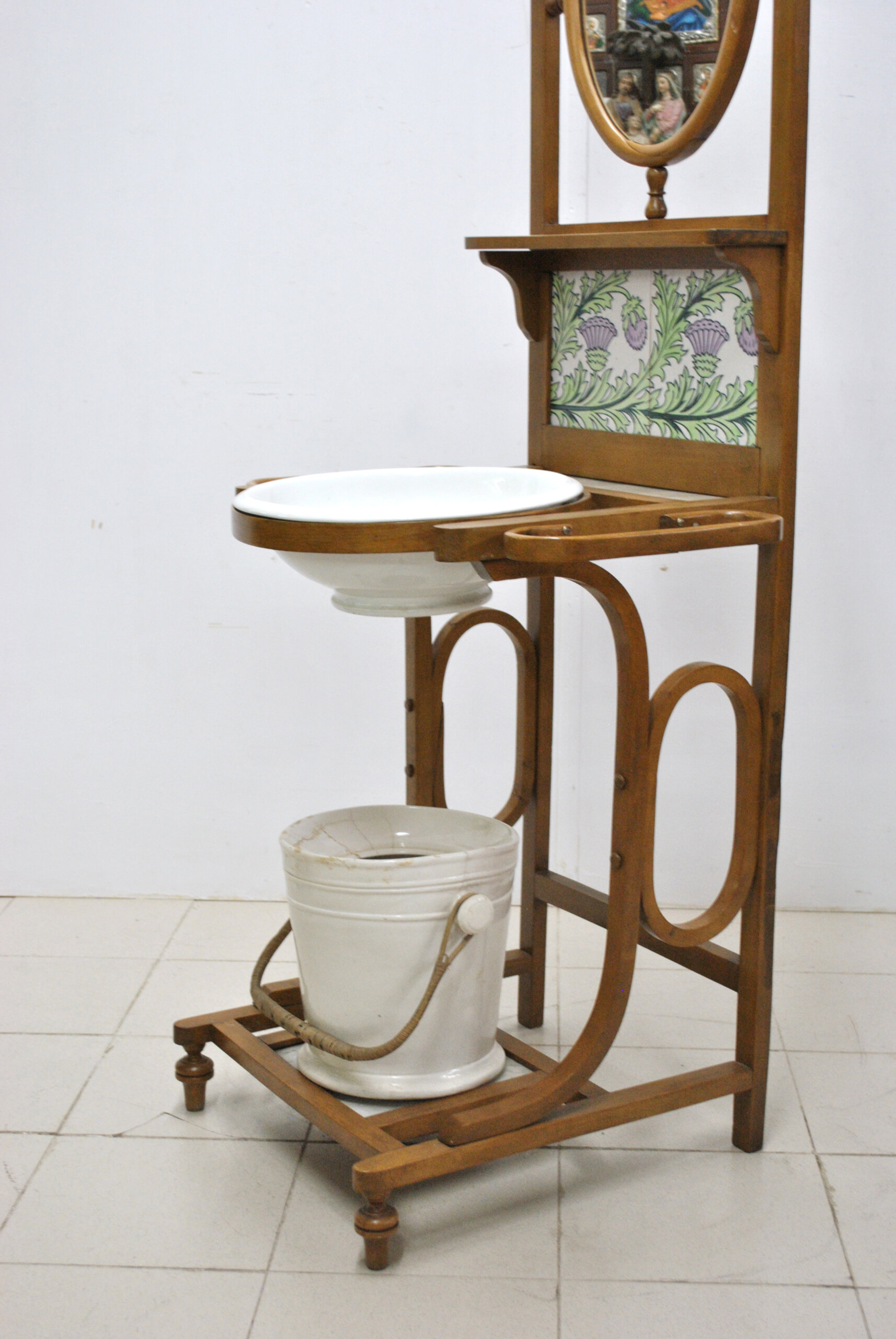 Lavabo palanganero Art Nouveau - Imagen 9