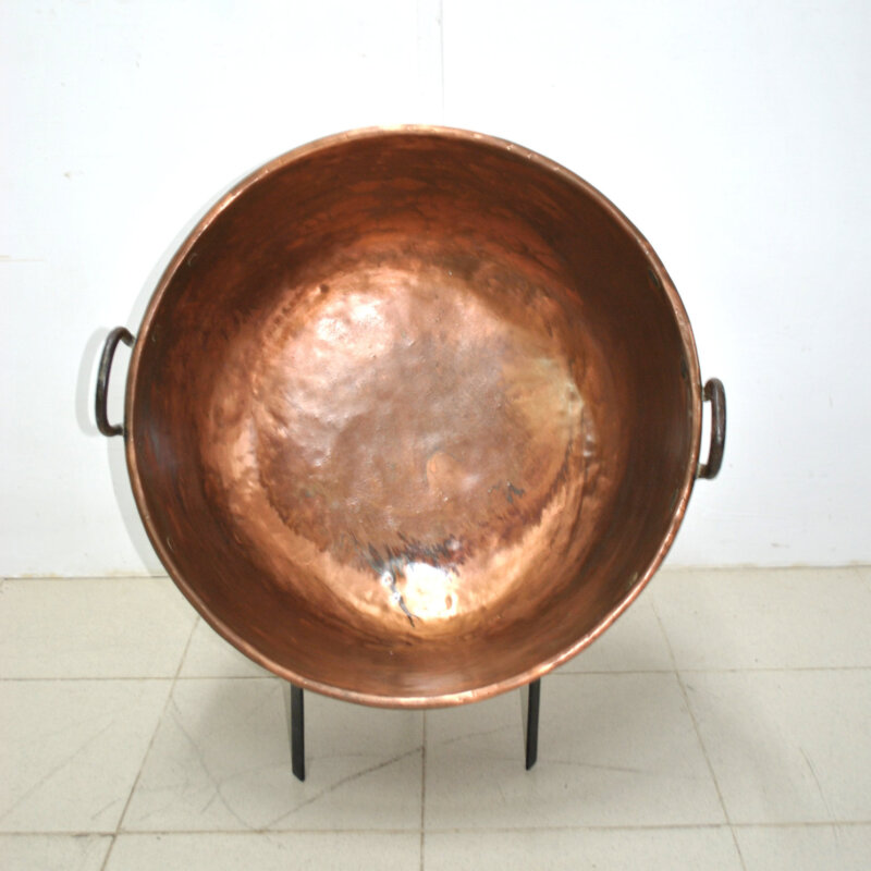 Caldero cobre con patas