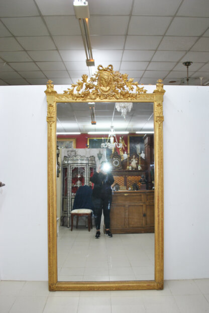 Gran espejo oro Luis XVI - Imagen 4