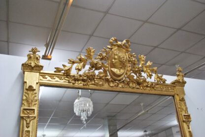 Gran espejo oro Luis XVI - Imagen 5
