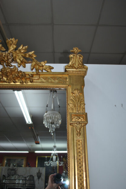 Gran espejo oro Luis XVI - Imagen 7