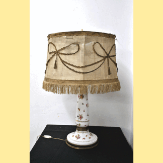 Lámpara mesa base porcelana