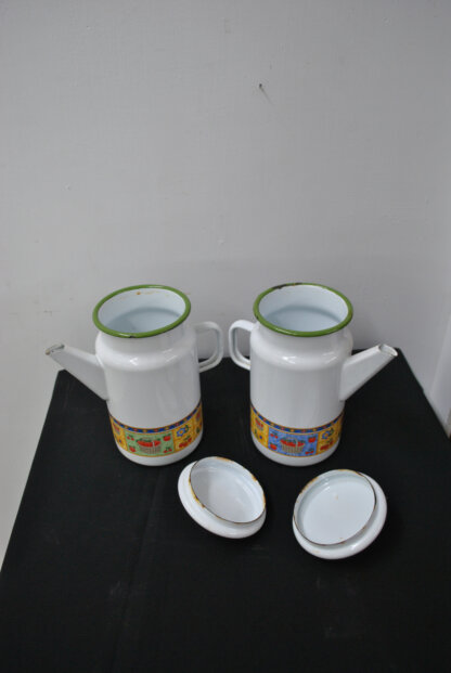 Pareja jarras o lecheras porcelana - Imagen 5