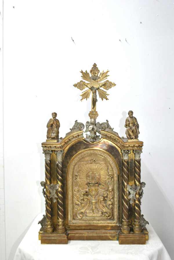 Sagrario neogótico de bronce - Imagen 2