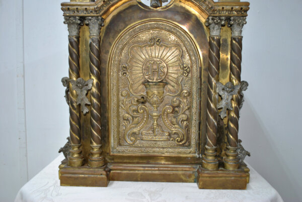 Sagrario neogótico de bronce - Imagen 6