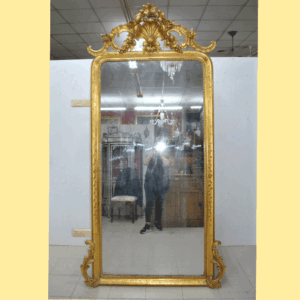 Gran espejo Luis XVI pan de oro
