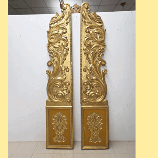 Fragmentos tallados pan de oro