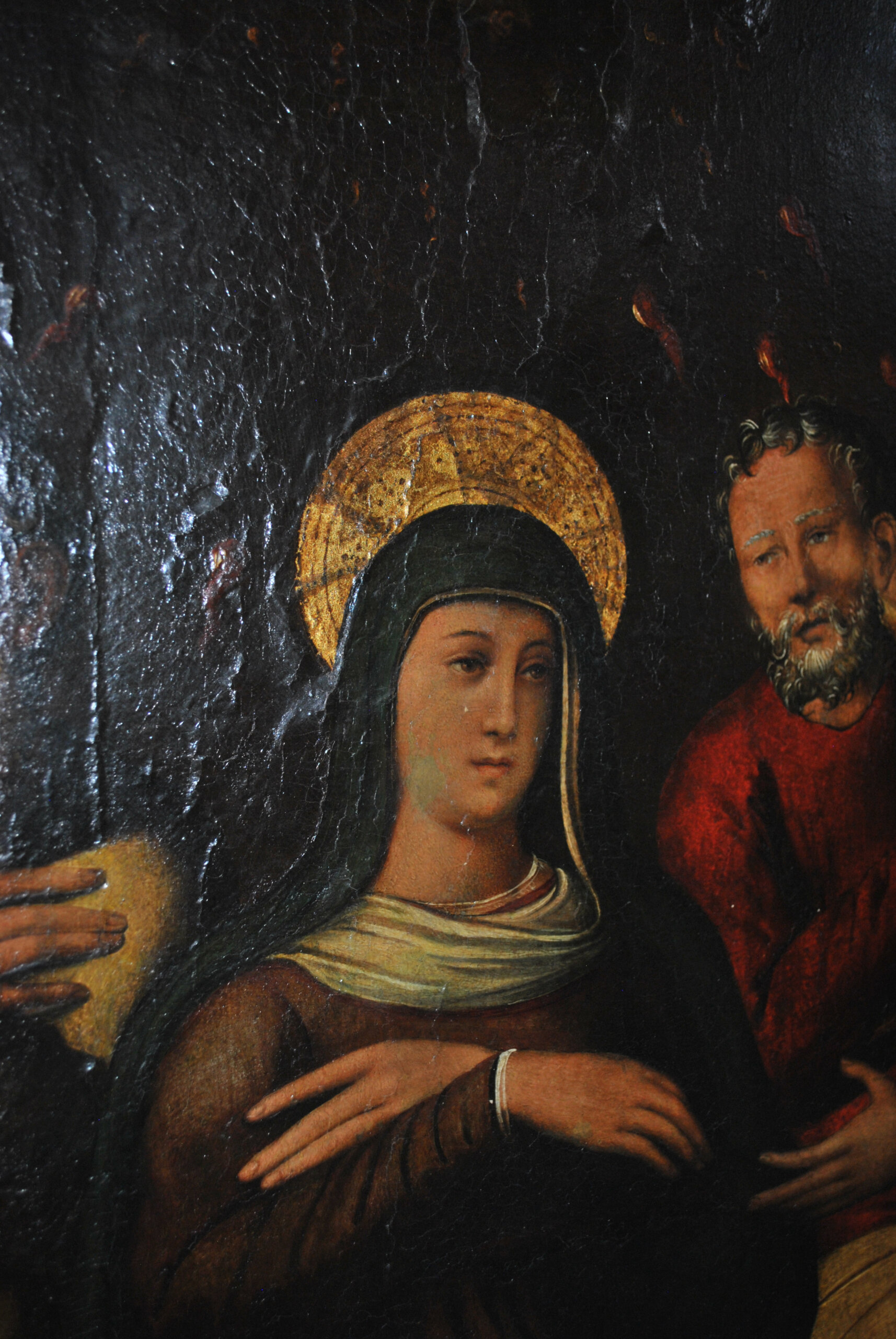 Óleo sobre lienzo Pentecostés S.XVII - Imagen 14
