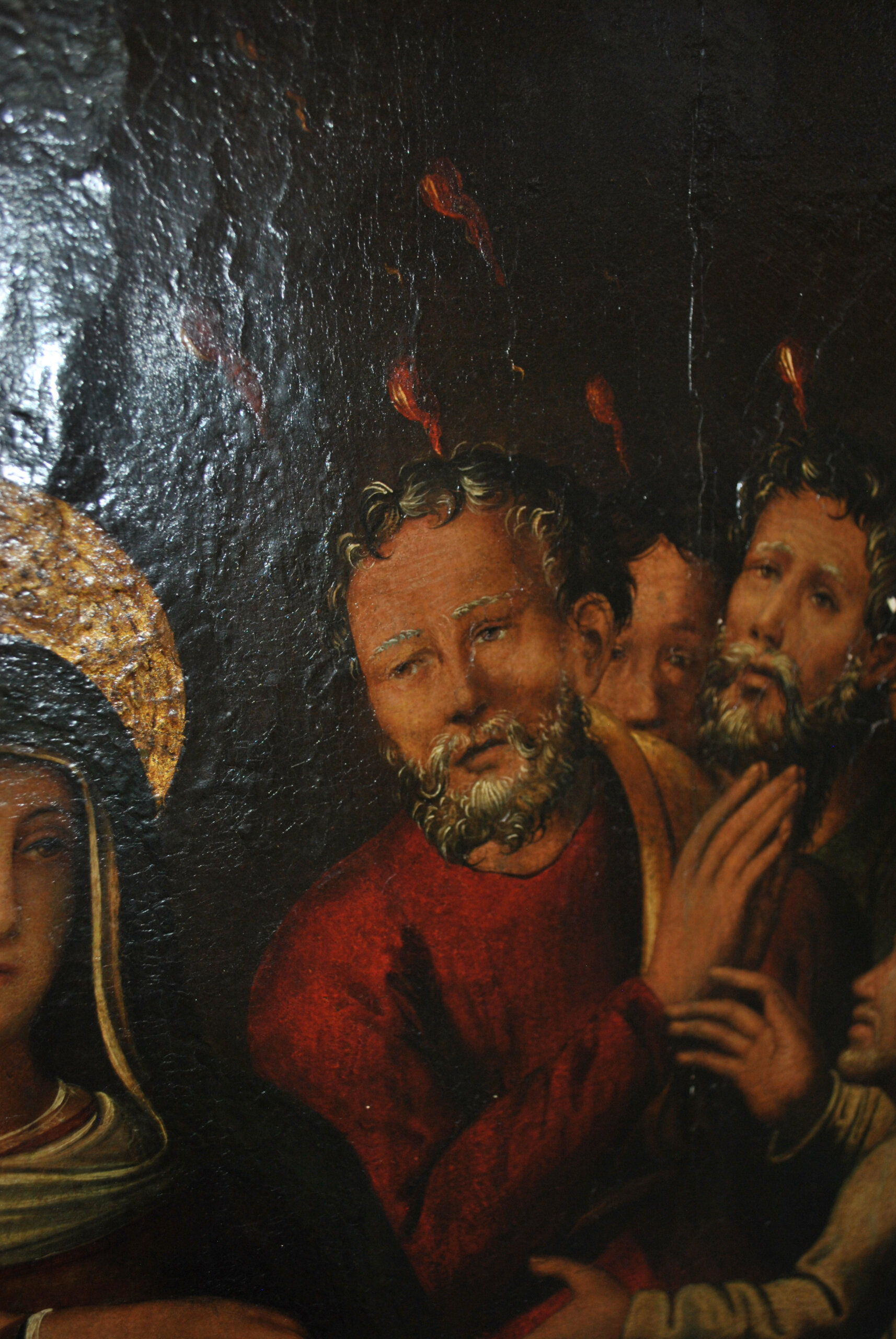 Óleo sobre lienzo Pentecostés S.XVII - Imagen 16