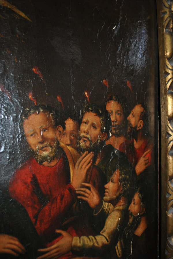 Óleo sobre lienzo Pentecostés S.XVII - Imagen 17