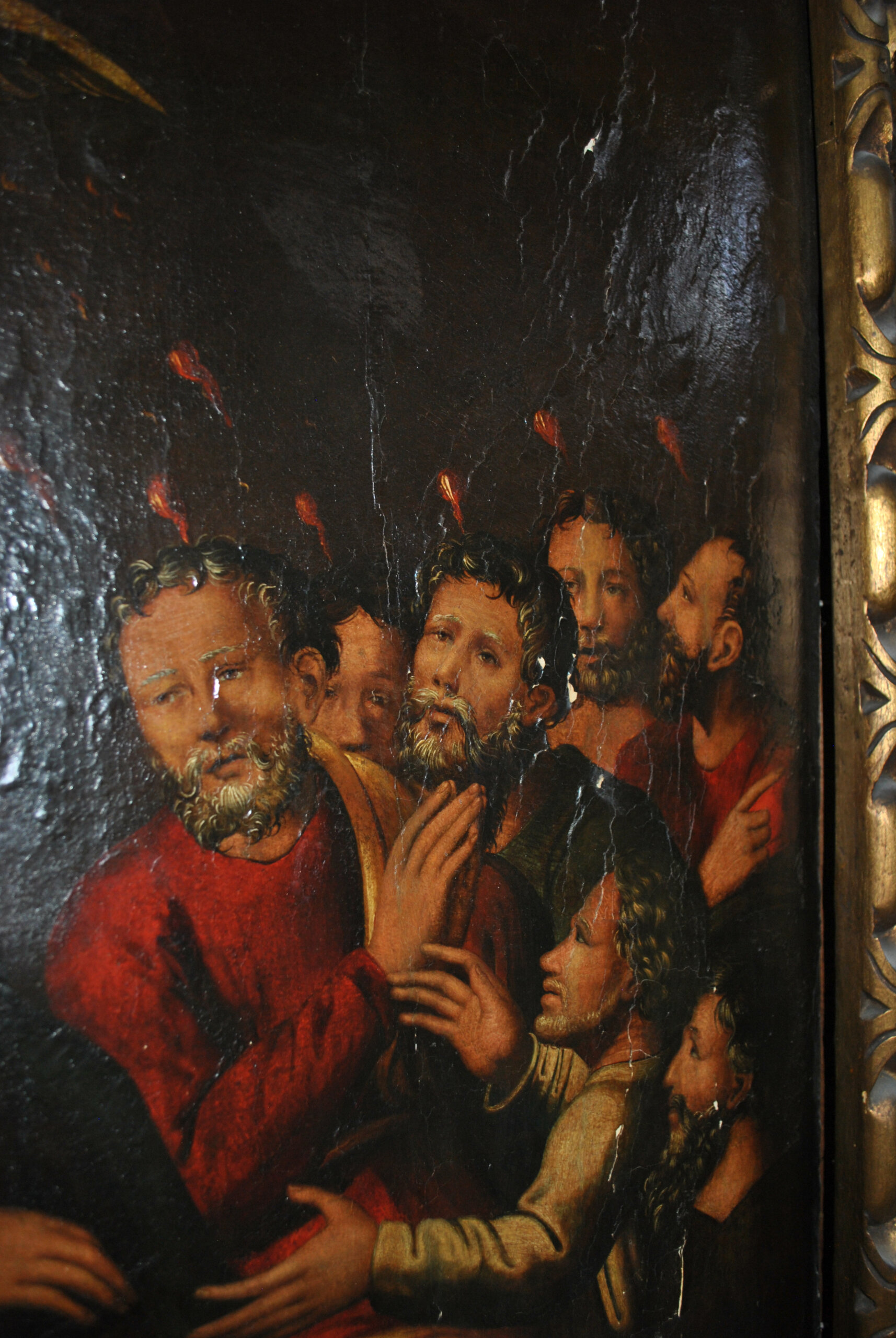 Óleo sobre lienzo Pentecostés S.XVII - Imagen 17