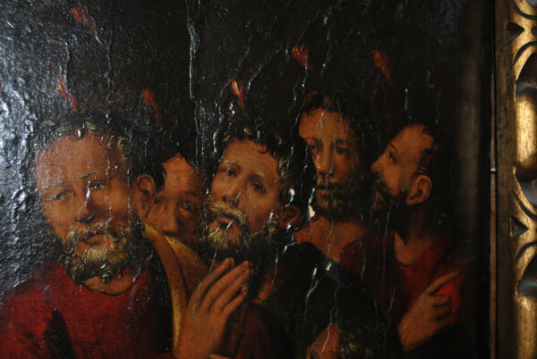 Óleo sobre lienzo Pentecostés S.XVII - Imagen 18