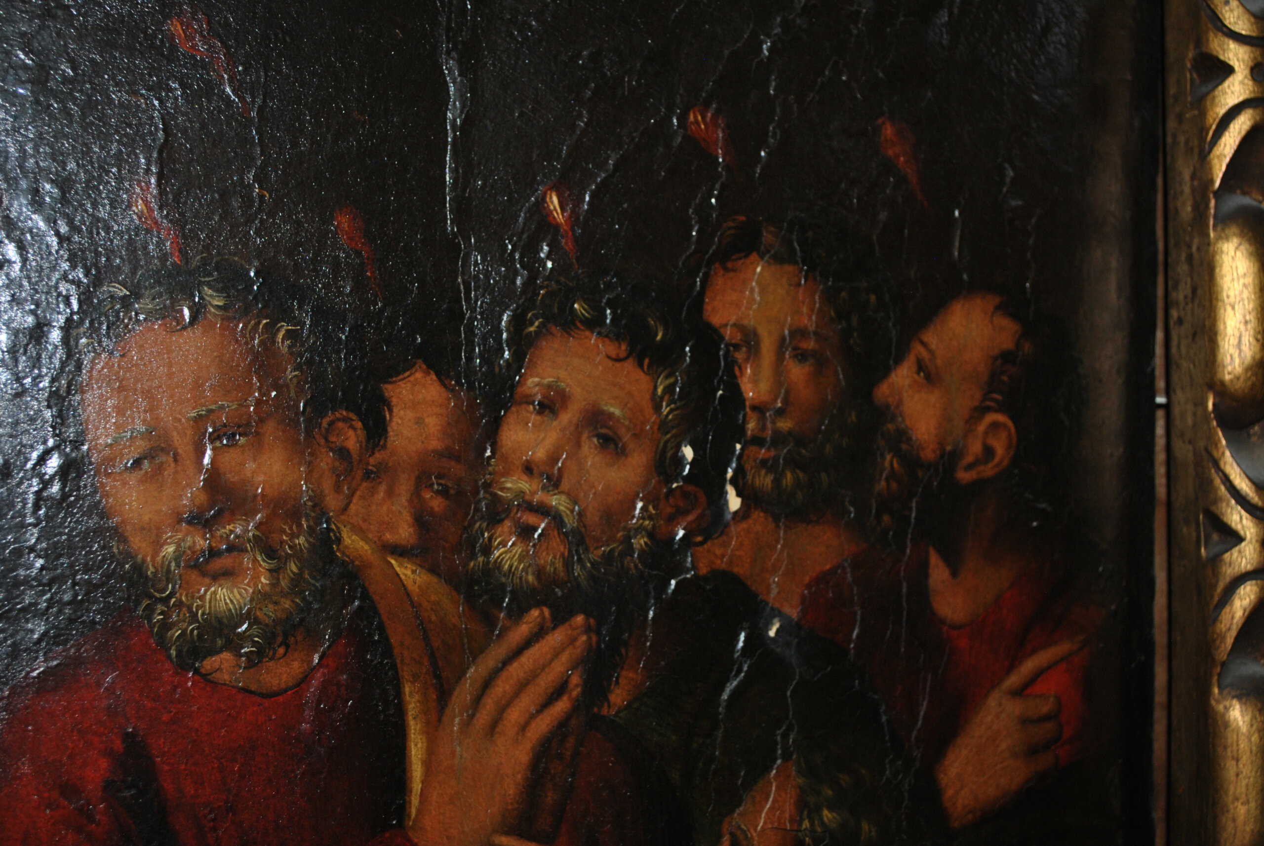 Óleo sobre lienzo Pentecostés S.XVII - Imagen 18