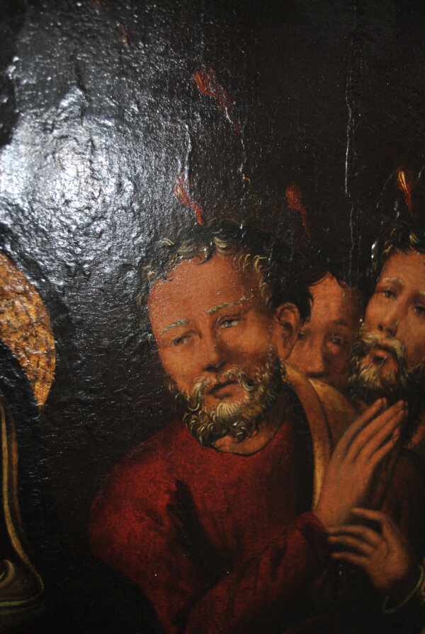 Óleo sobre lienzo Pentecostés S.XVII - Imagen 21