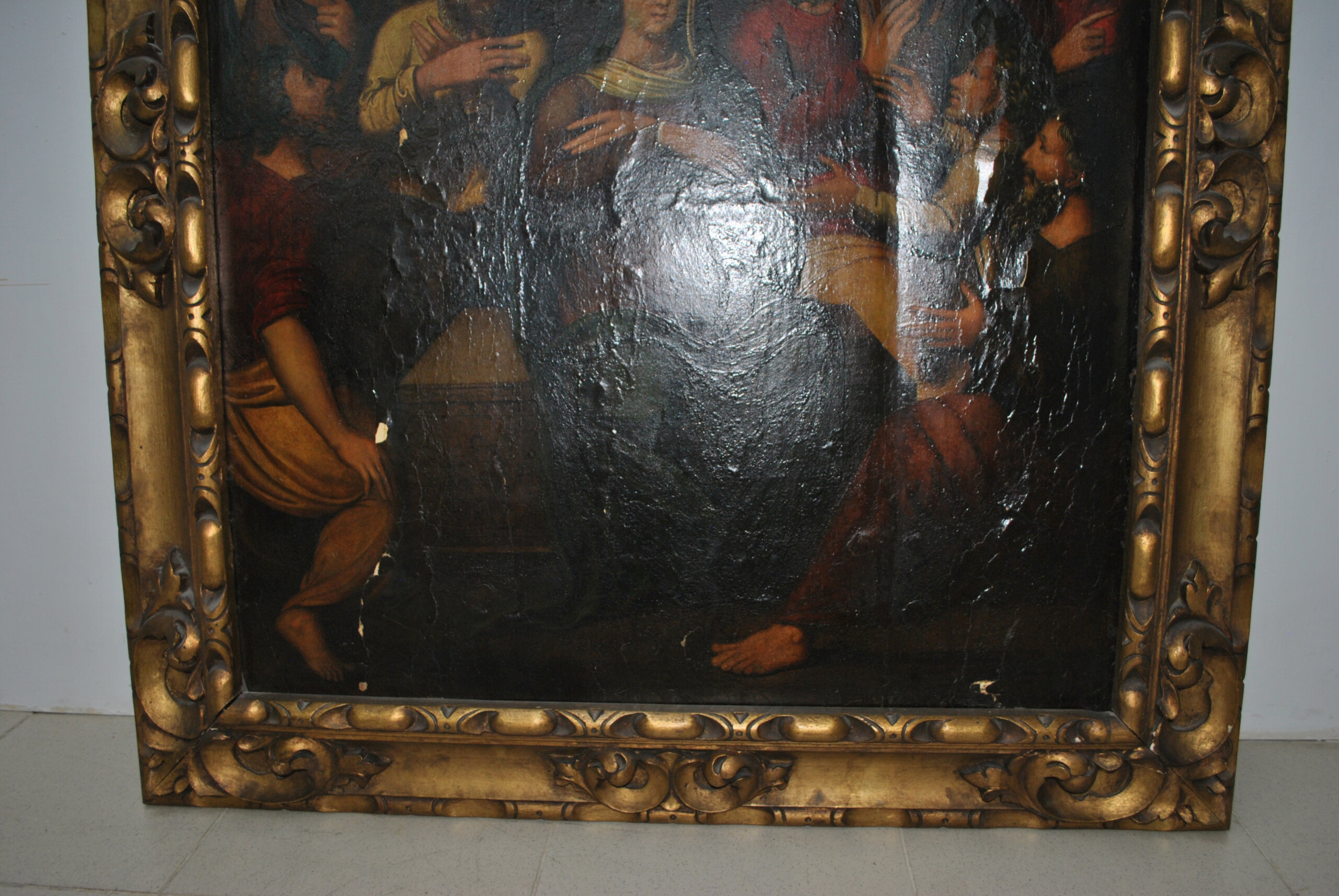 Óleo sobre lienzo Pentecostés S.XVII - Imagen 22