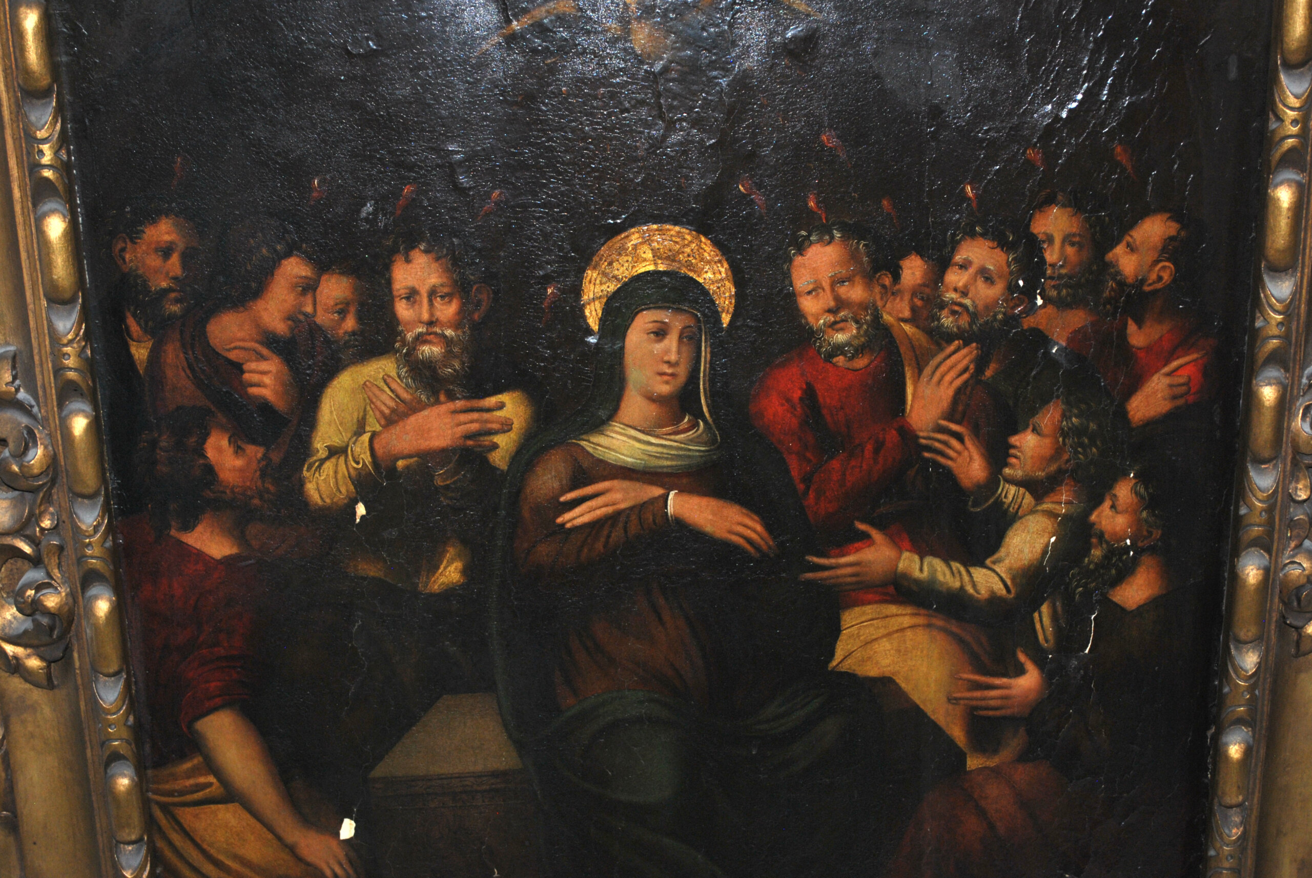 Óleo sobre lienzo Pentecostés S.XVII - Imagen 24