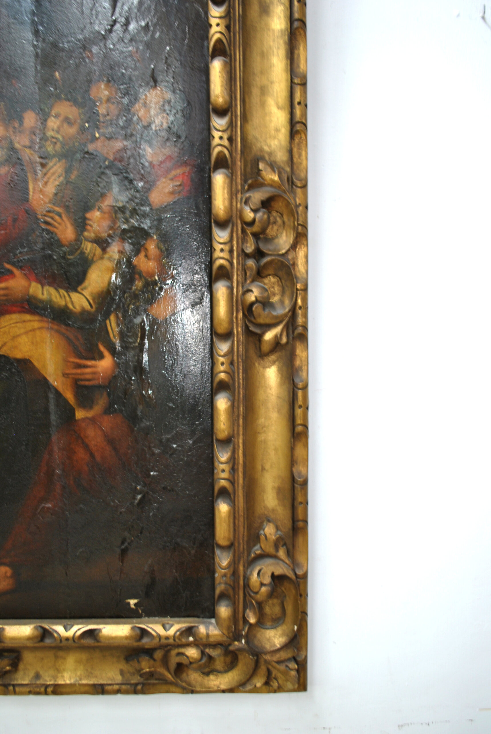 Óleo sobre lienzo Pentecostés S.XVII - Imagen 5
