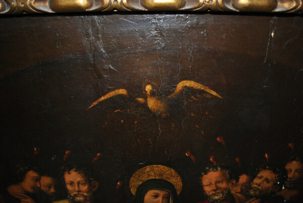 Óleo sobre lienzo Pentecostés S.XVII - Imagen 7