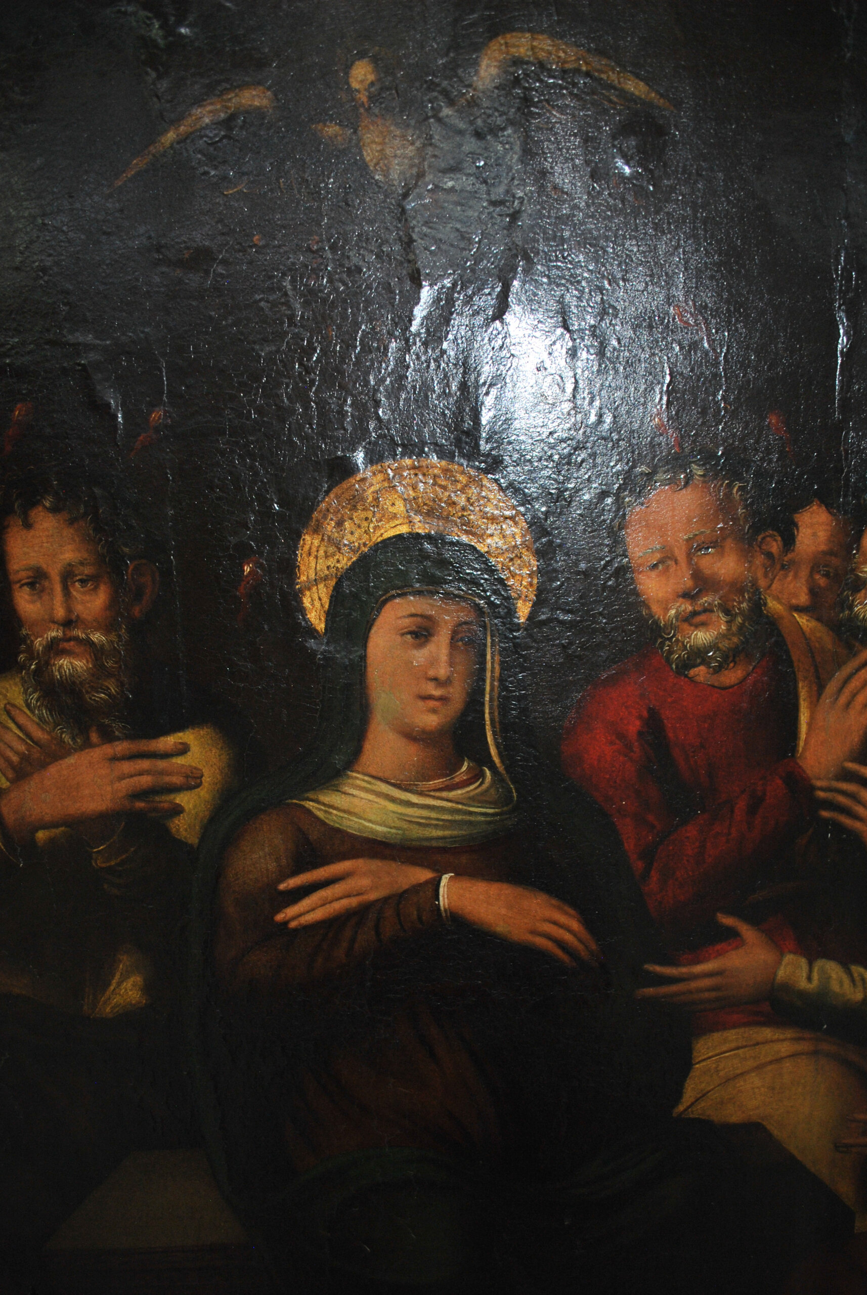 Óleo sobre lienzo Pentecostés S.XVII - Imagen 8