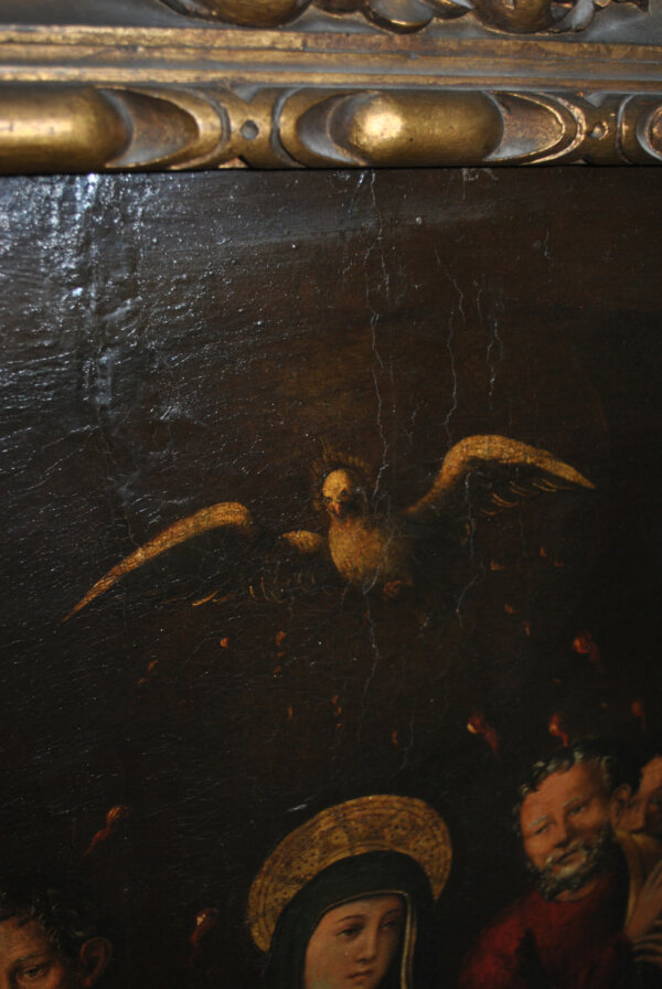 Óleo sobre lienzo Pentecostés S.XVII - Imagen 10