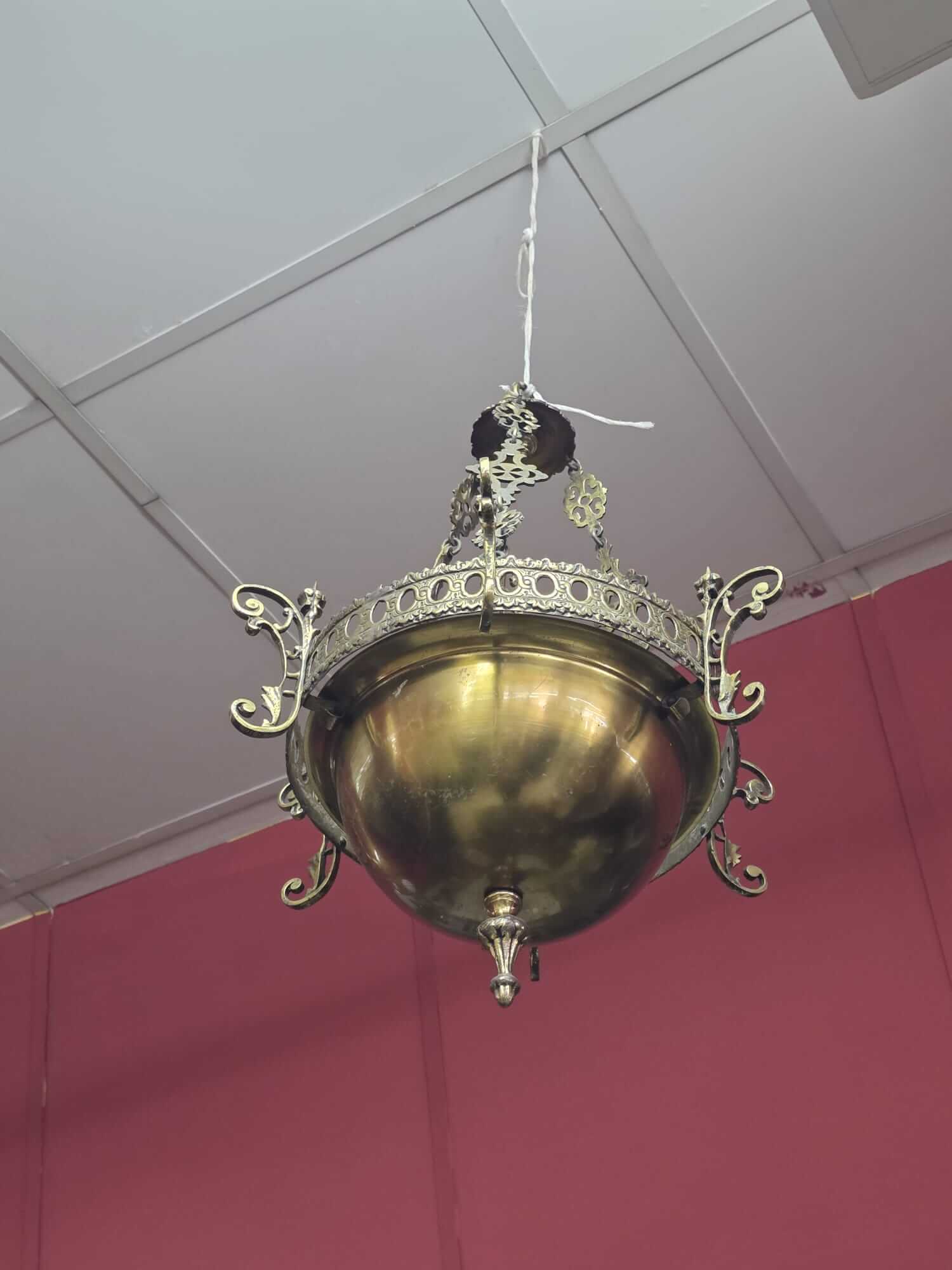 Lámpara votiva bronce - Imagen 4