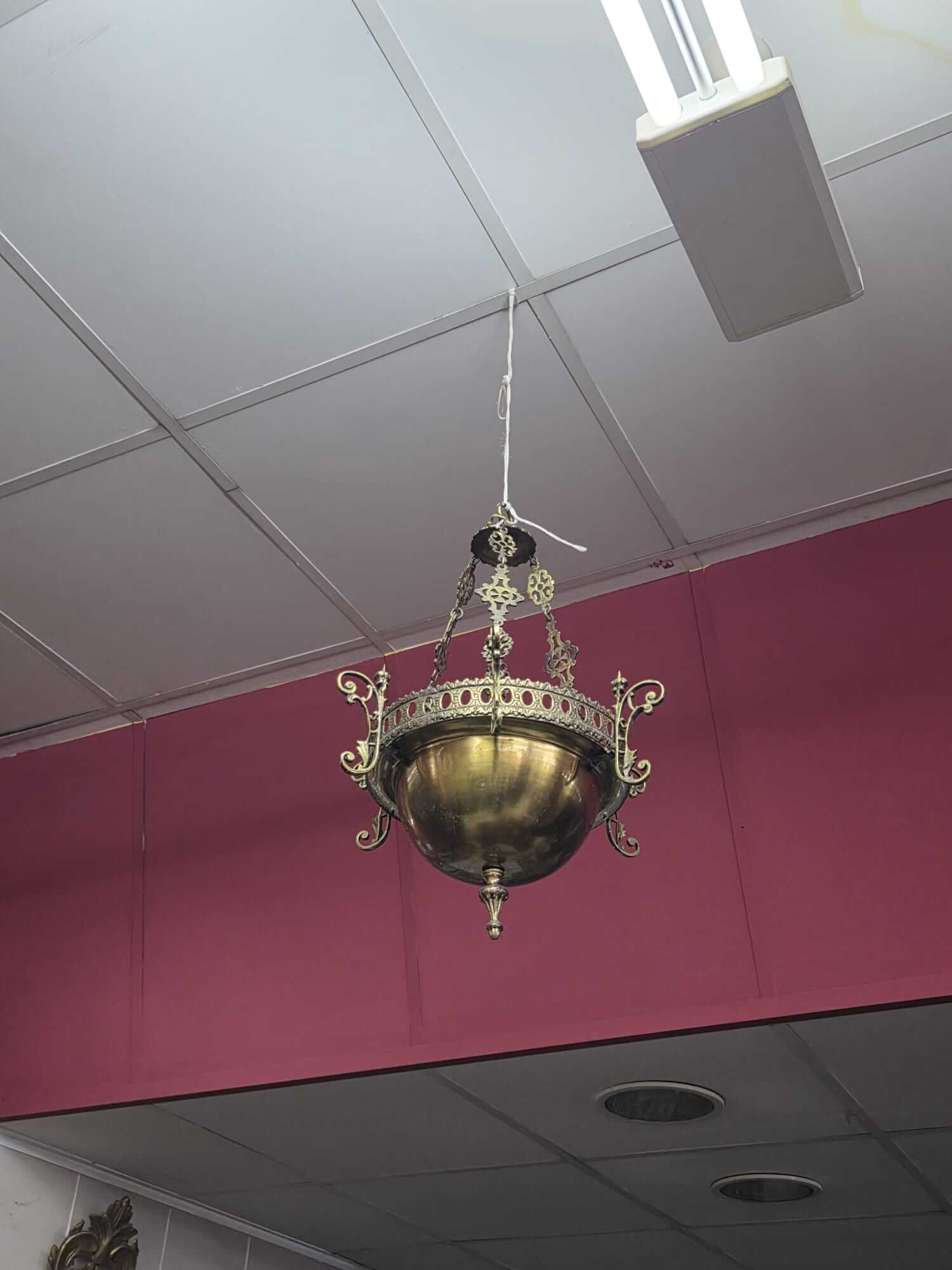 Lámpara votiva bronce - Imagen 2