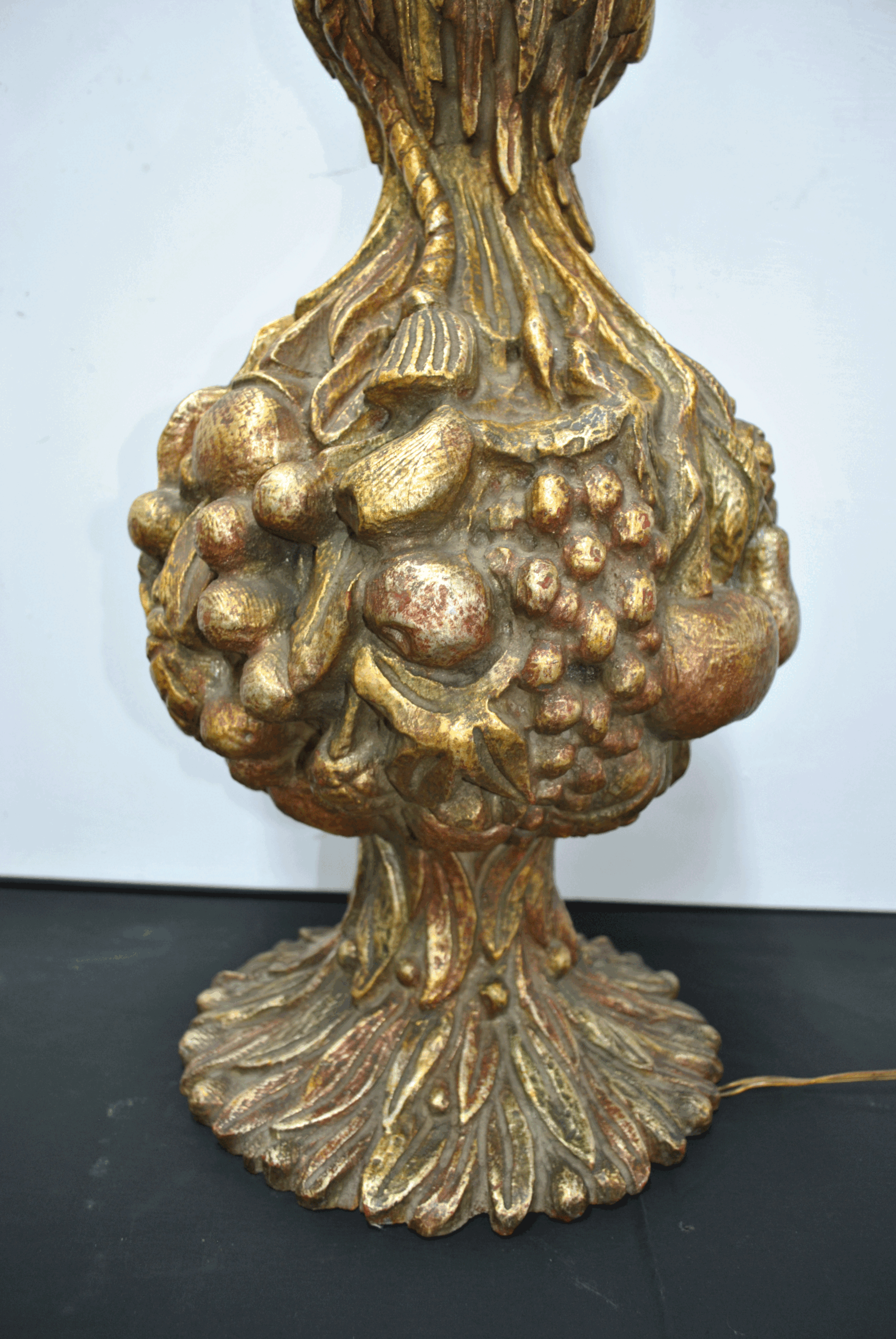 Lámpara pie madera frutas - Imagen 5