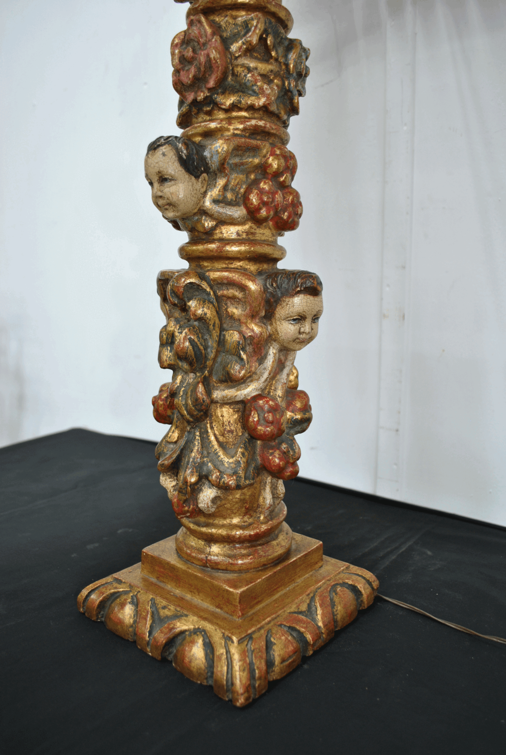 Lámpara base madera angelitos - Imagen 9