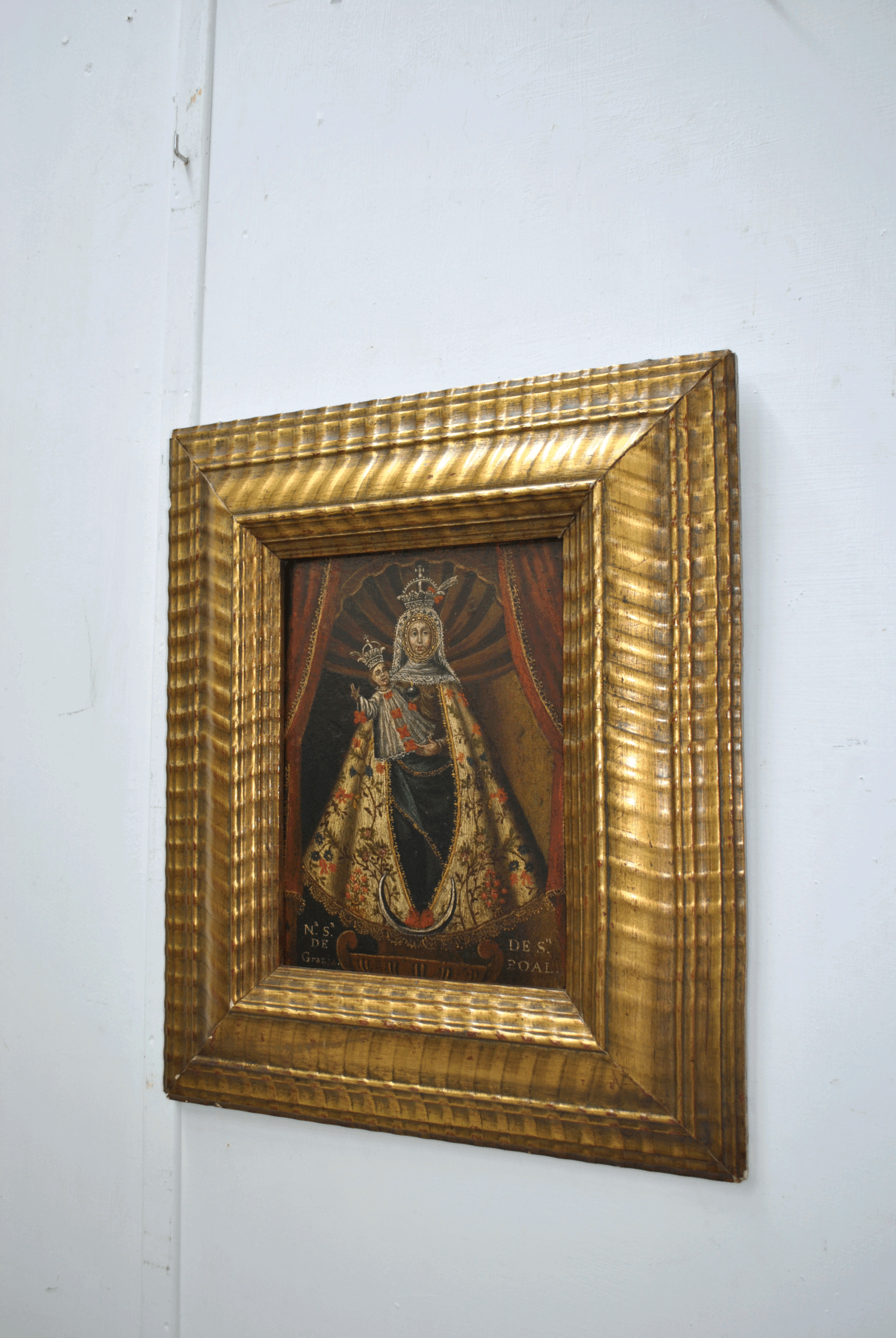 Óleo sobre tabla Ntra Sra de Gracia - Imagen 3