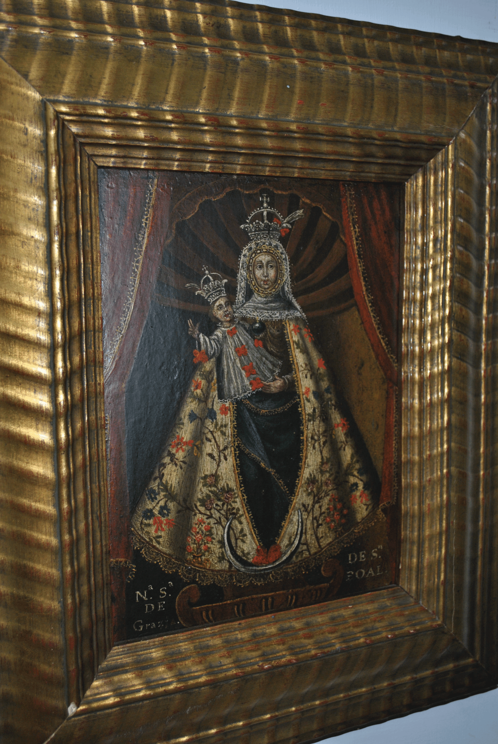 Óleo sobre tabla Ntra Sra de Gracia - Imagen 4