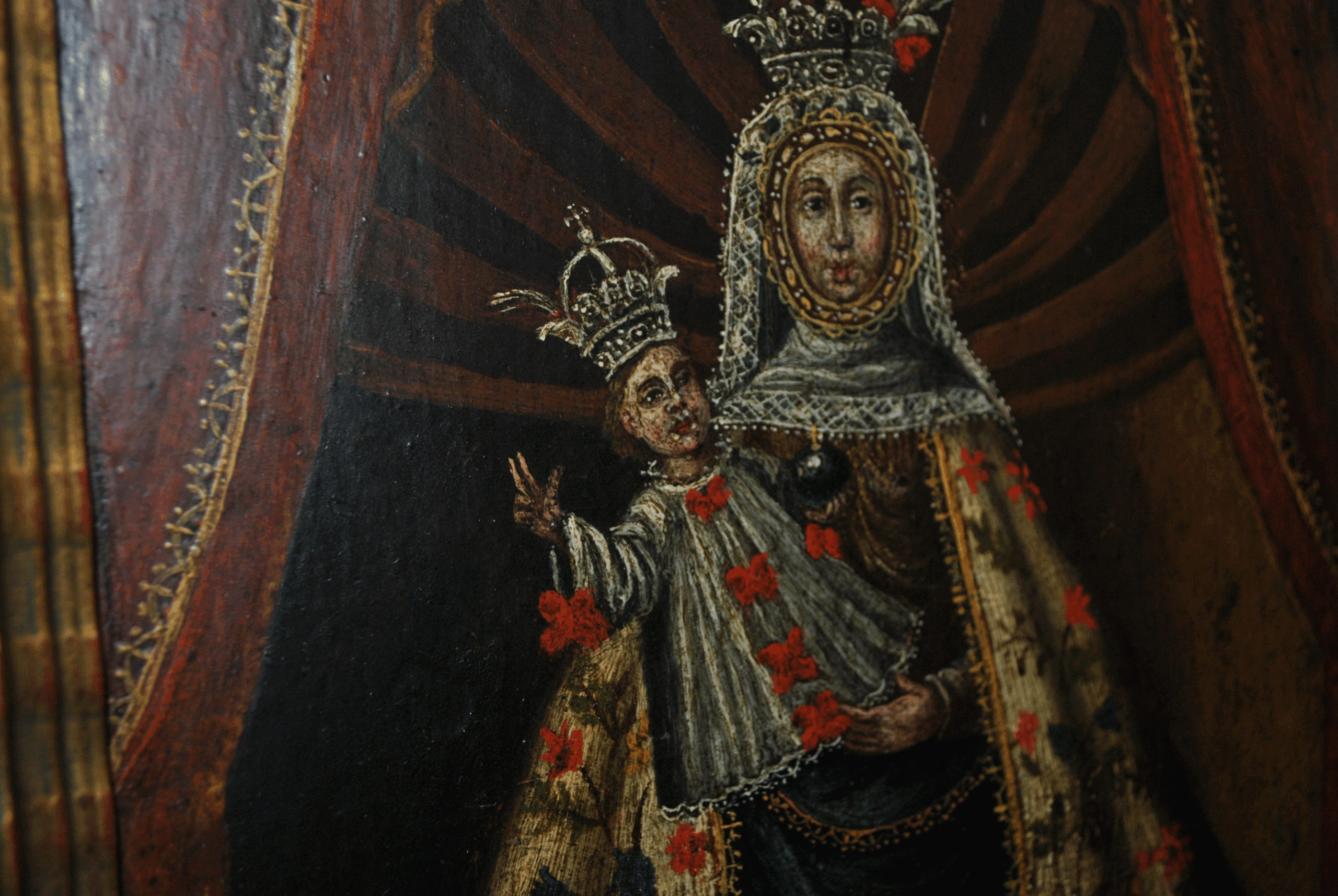 Óleo sobre tabla Ntra Sra de Gracia - Imagen 6