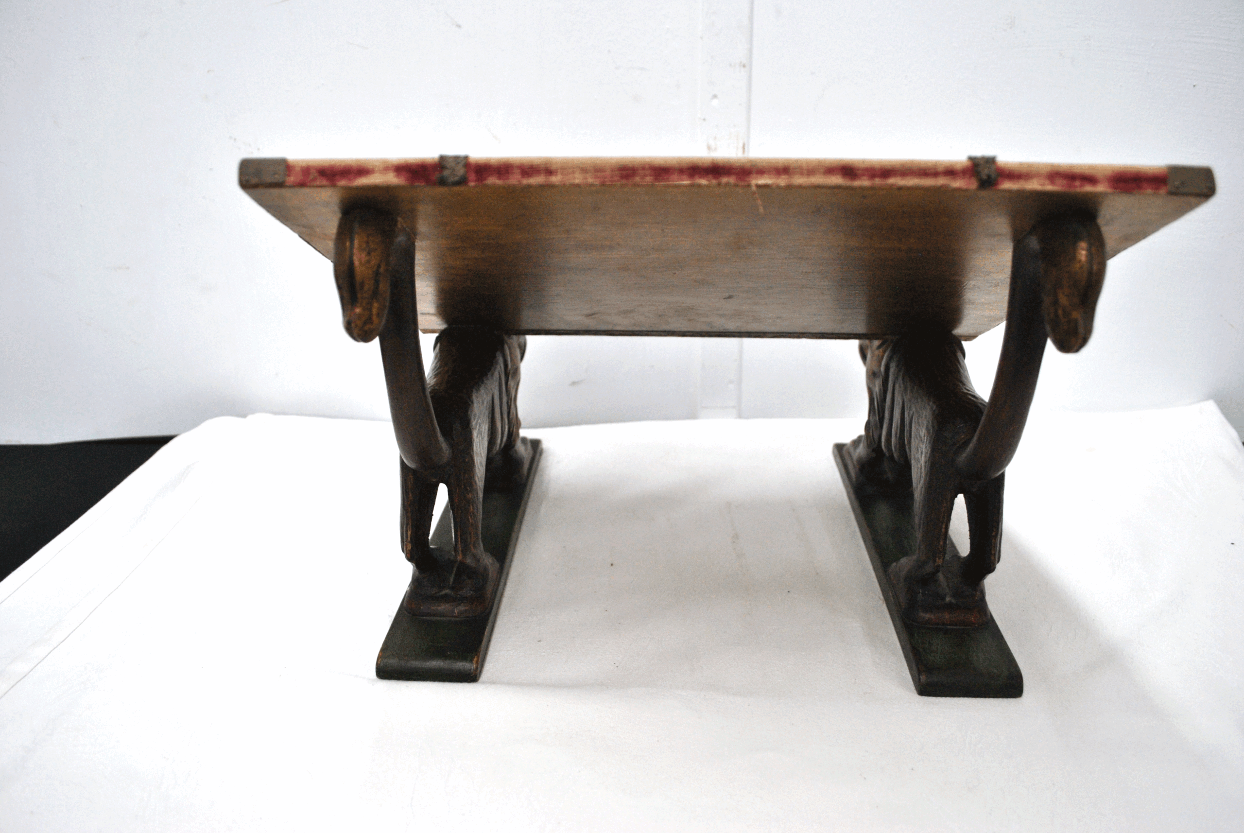 Atril antiguo madera y plata - Imagen 7